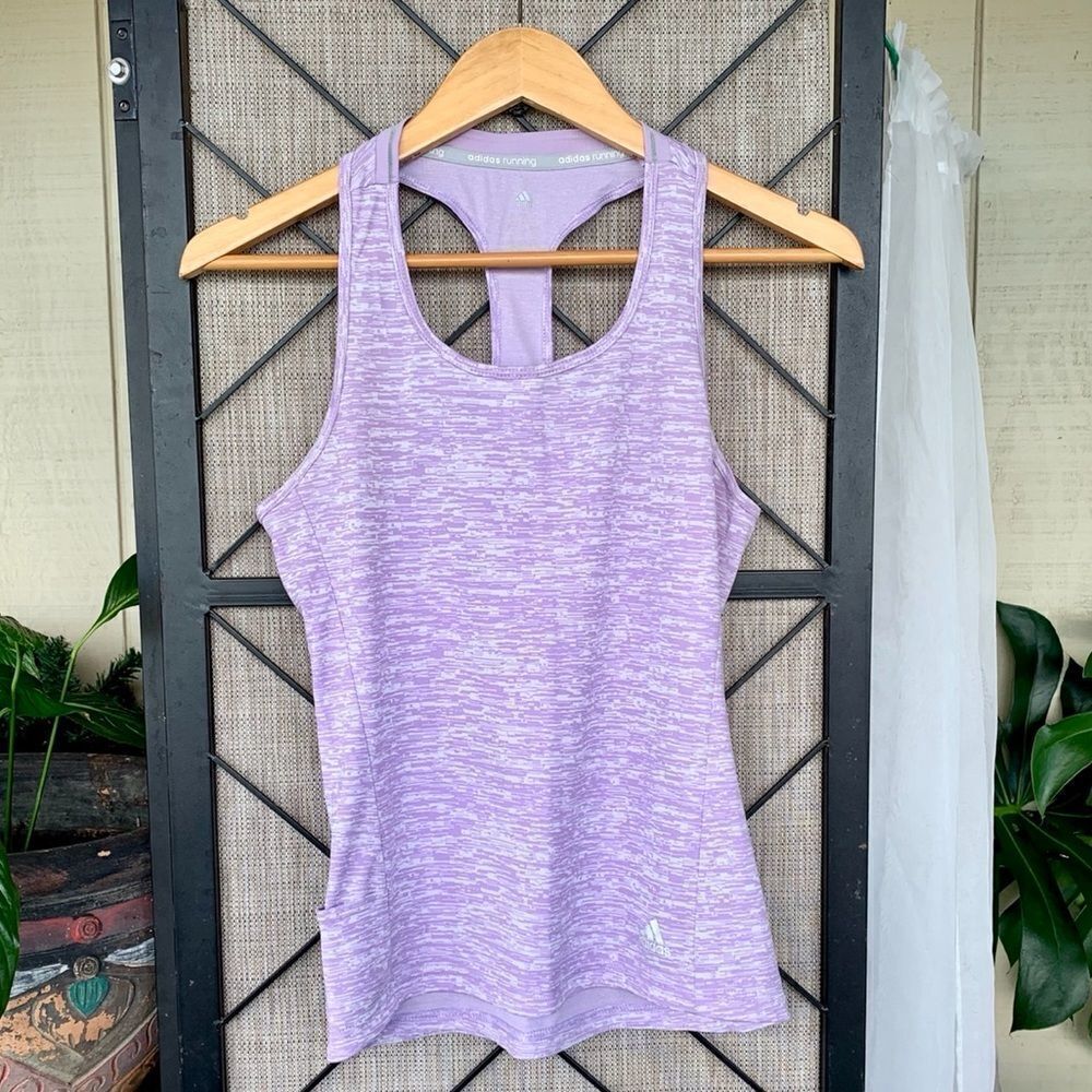 Adidas Running Purple Exercise Tank Medium